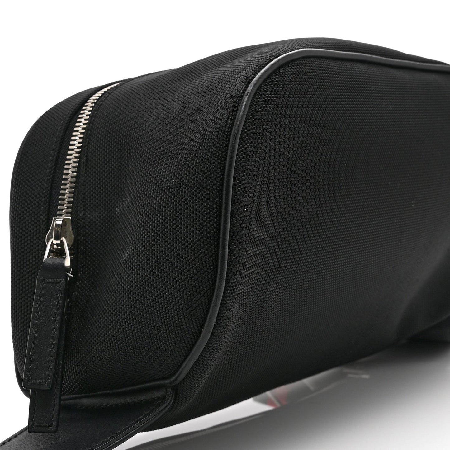 Techno Canvas Web Large Belt Bag Black