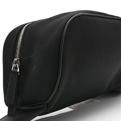 Techno Canvas Web Large Belt Bag Black