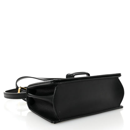 Calfskin Small Barcelona Shoulder Bag Black