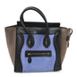 Calfskin Nubuck Suede Micro Tri-Color Luggage Porcelain