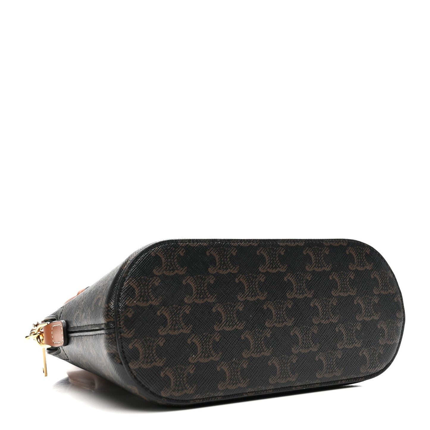 Canvas Calfskin Triomphe Teen Honorine Bag Tan