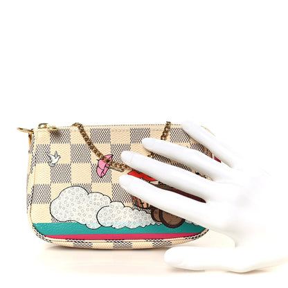 Damier Azur 2015 Christmas Animation Mini Pochette Accessories