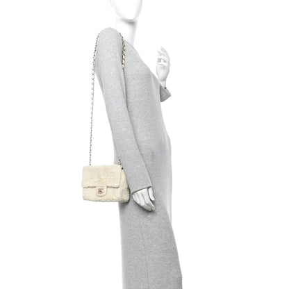 Sequin Small Single Flap White
