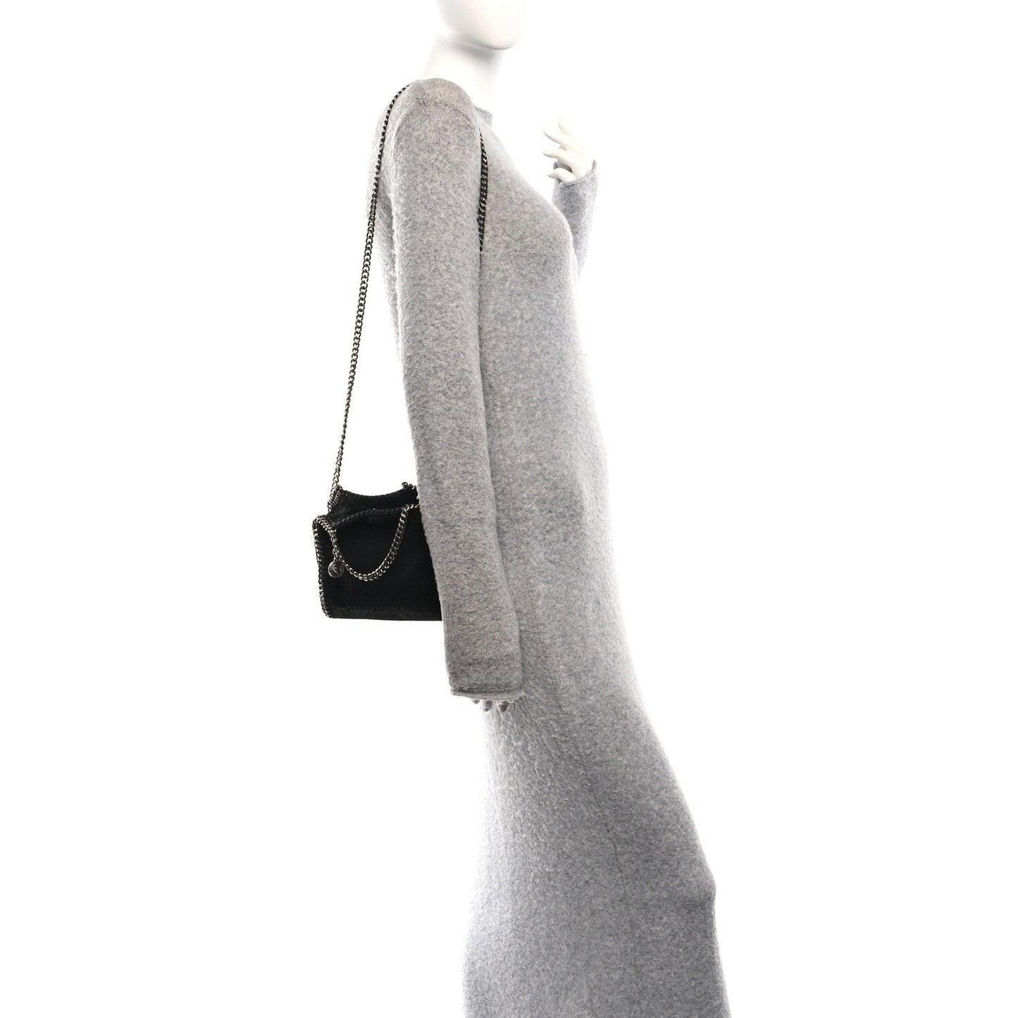 Shaggy Deer Tiny Falabella Tote Black