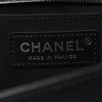 Caviar Quilted Medium Boy Flap Black