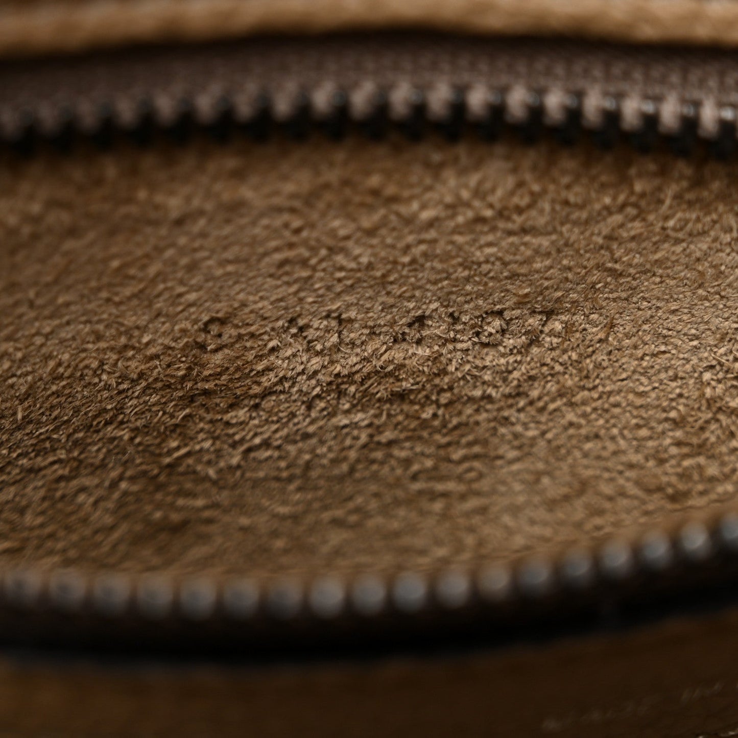Drummed Calfskin Micro Luggage Dune