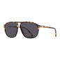 Tom Ford Sunglasses Aviator Full Rim, Black/Havana Frame and Smoke Lens FT102605A