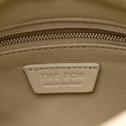 Grained Calfskin Bourse Clutch Ivory