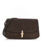 Nubuck Calfskin Sofia E/W Crossbody Wood Brown