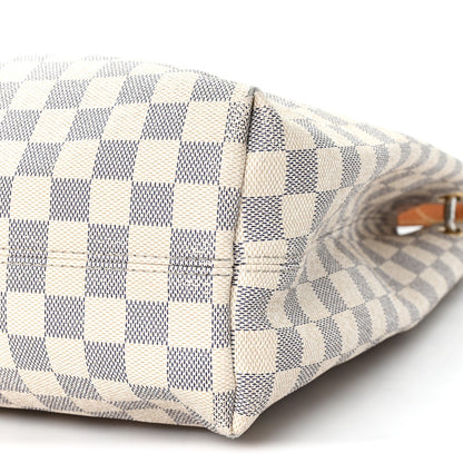Damier Azur Graceful MM Rose Ballerine