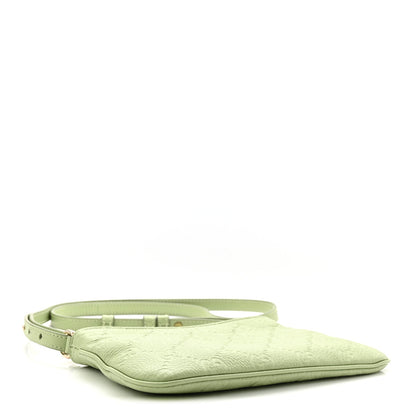 GG Grainy Calfskin Emblem Super Mini Shoulder Bag Sage Leaf