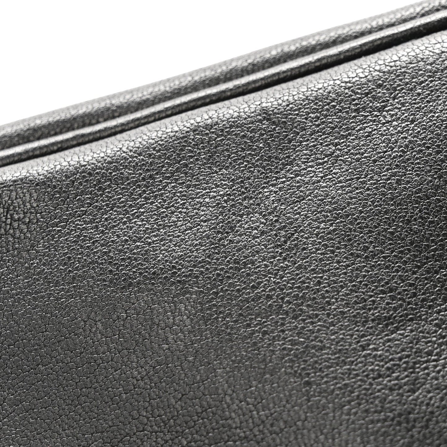 Lambskin Tag Bowling Bag Black