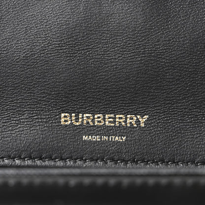 Patent Quilted Horseferry Print Lola Bum Bag Black