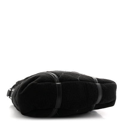 Microsuede Quilted Rodeo Drive Hobo Black