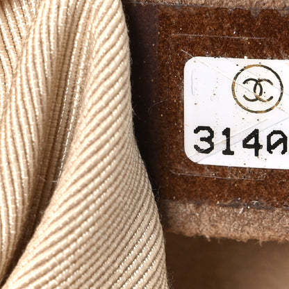 Lambskin Quilted Large Chanel 19 Flap Beige