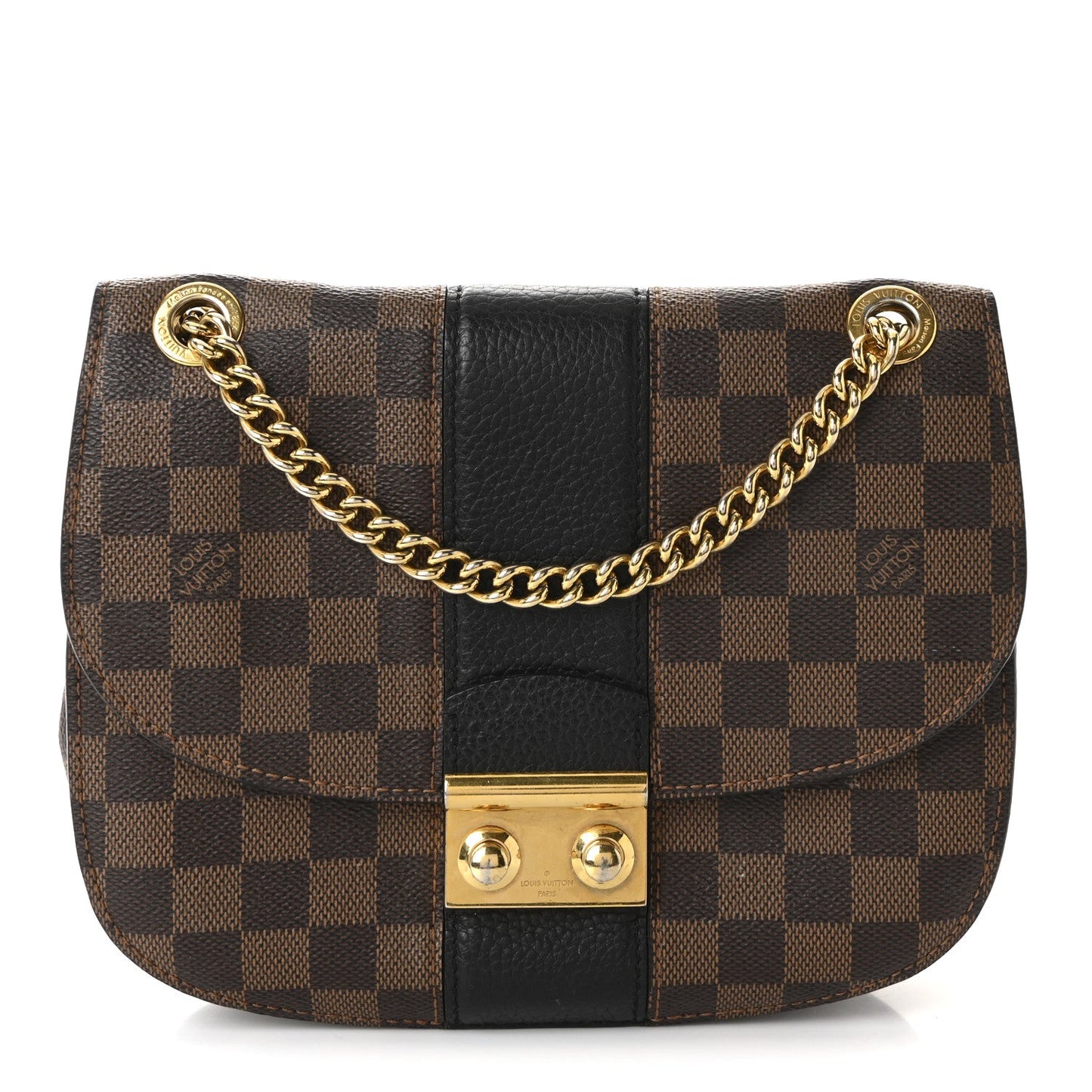 Damier Ebene Cuir Taurillon Wight Black