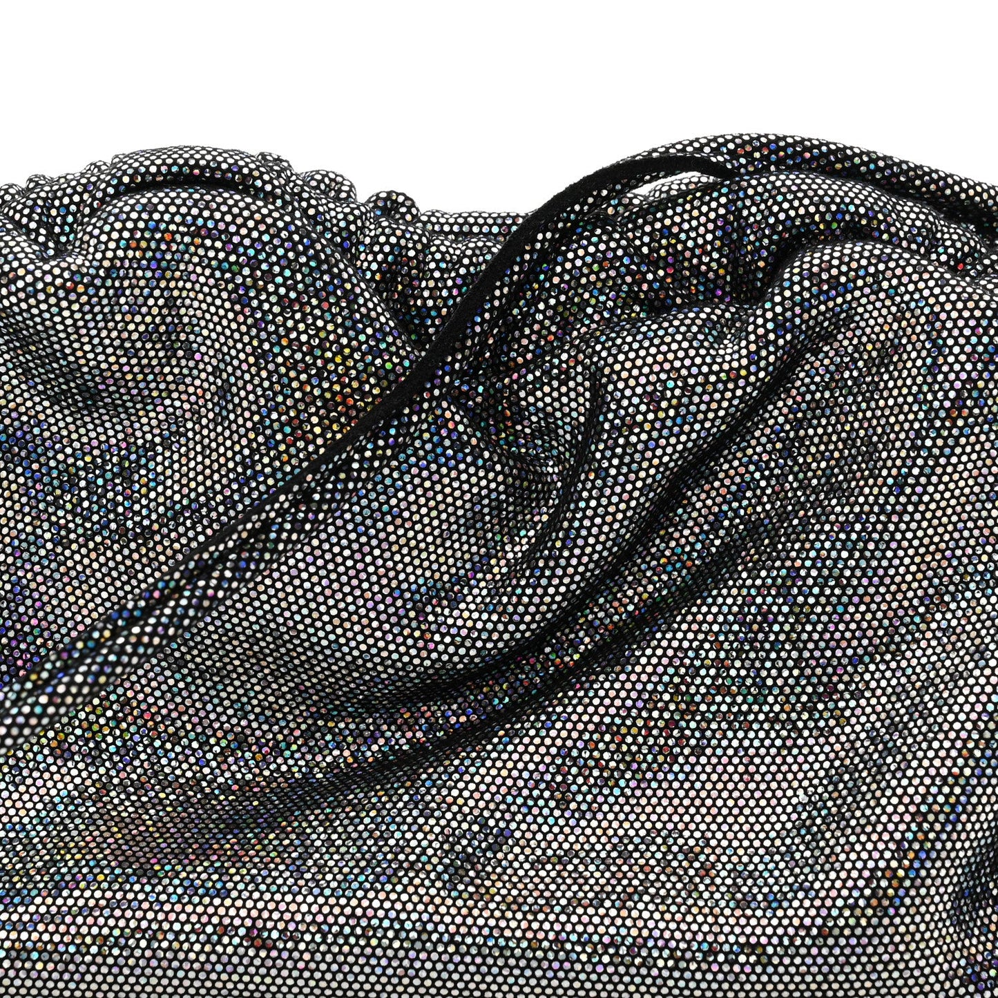 Glitter Calfskin Mini Cloud Clutch Multicolor