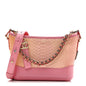 Snakeskin Small Gabrielle Hobo Pink