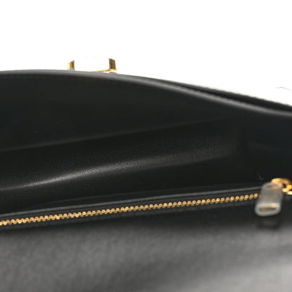 Patent Calfskin Teen Josephine Top Handle Bag Black