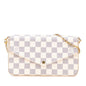 Louis Vuitton Pochette Felicie Damier Azur Chain Shoulder Bag