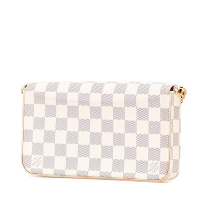 Louis Vuitton Pochette Felicie Damier Azur Chain Shoulder Bag