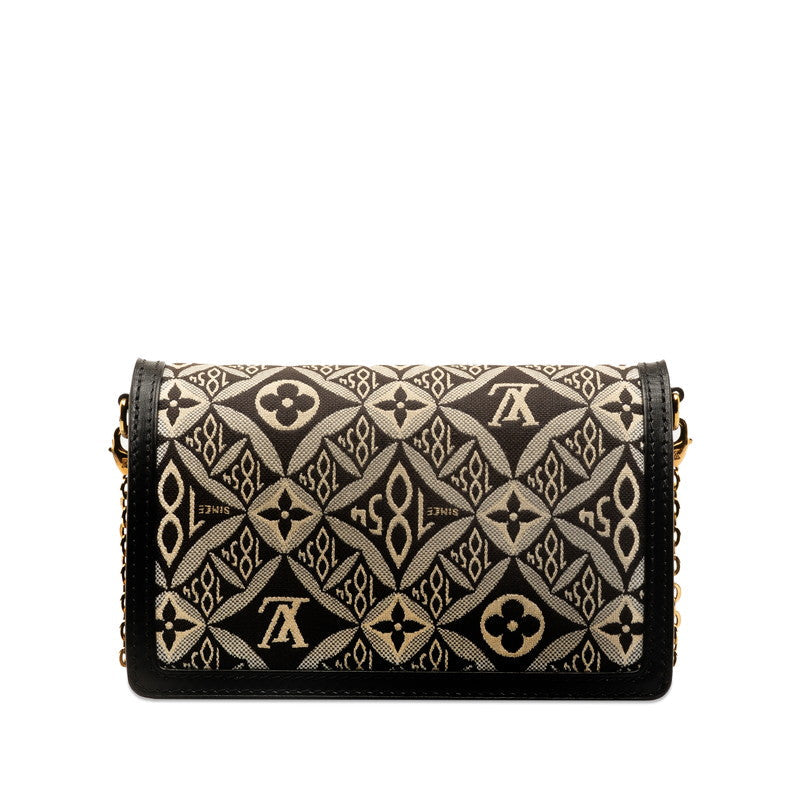 Louis Vuitton Portefeuille Dauphine Monogram Leather Chain Shoulder Bag