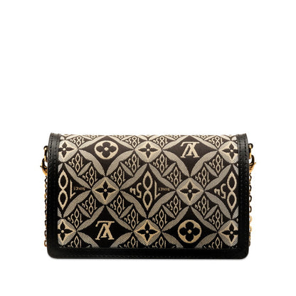 Louis Vuitton Portefeuille Dauphine Monogram Leather Chain Shoulder Bag