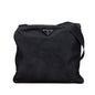 Prada Triangle Logo Plate Nylon Shoulder Bag
