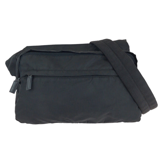 Prada Tessuto Triangle Logo Plate Nylon Shoulder Bag