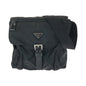 Prada Tessuto Triangle Logo Plate Nylon Shoulder Bag
