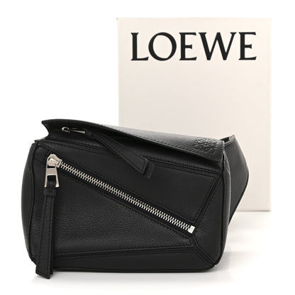 Calfskin Mini Puzzle Bumbag Black