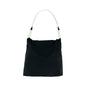 Prada Tessuto Triangle Logo Nylon Shoulder Bag Black