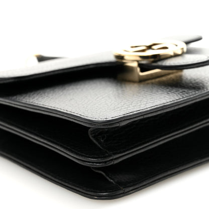 Dollar Calfskin Small Interlocking G Shoulder Bag Black