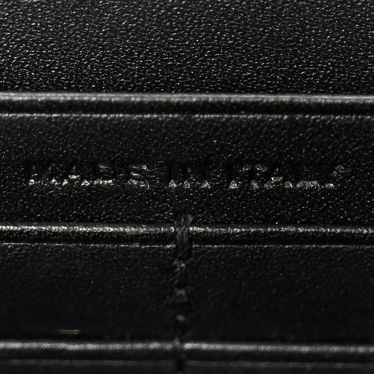 Smooth Calfskin Classic Monogram Kate Tassel Chain Wallet Black