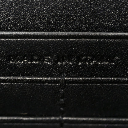 Smooth Calfskin Classic Monogram Kate Tassel Chain Wallet Black