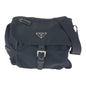 Prada Tessuto Triangle Logo Plate Nylon Shoulder Bag 50