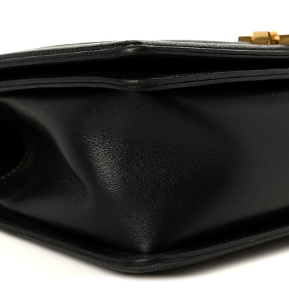 Lambskin Quilted Medium Boy Flap Black