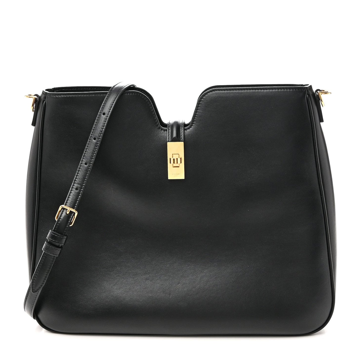 Smooth Calfskin Medium Camille 16 Soft Bag Black