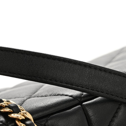 Lambskin Quilted Mini Flap Black