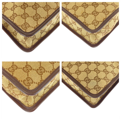 Gucci GG Canvas Leather Shoulder Bag