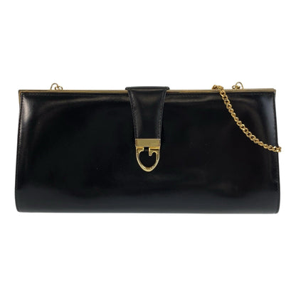 Gucci Old Gucci Leather Chain Shoulder Bag