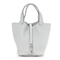 Taurillon Clemence Picotin Lock 18 PM Bleu Pale