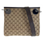 Gucci GG Canvas Leather Shoulder Bag