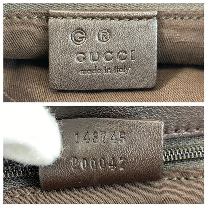 Gucci GG Canvas Leather Shoulder Bag