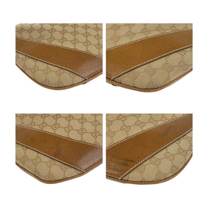 Gucci GG Canvas Leather Shoulder Bag