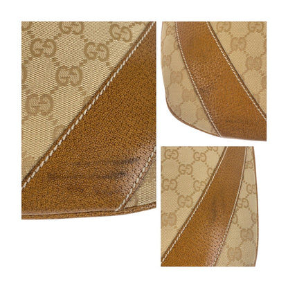 Gucci GG Canvas Leather Shoulder Bag