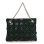 Calfskin Puffy Macrocannage Medium Dior Crunchy Bag  Forest Bloom