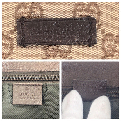 Gucci GG Canvas Leather Shoulder Bag