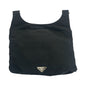 Prada Tessuto Triangle Logo Plate Nylon Shoulder Bag