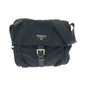 Prada Tessuto Triangle Logo Plate Nylon Shoulder Bag